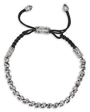 John Varvatos Sterling Silver Skull Bracelet