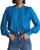 Reiss Bexley Fabric Interest Top