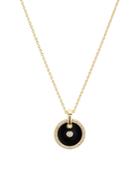 Argento Vivo Circle Pendant Necklace In 18k Gold-plated Sterling Silver, 16-18