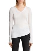 Allsaints Vana Side-ruched Wool Sweater