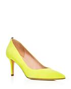 Sjp By Sarah Jessica Parker Women's Fawn Suede Mid Heel Pointed Toe Pumps