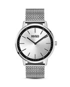 Hugo #exist Stainless Steel Mesh Bracelet Watch, 40mm