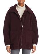 Splendid Oversized Fleece Zip Jacket