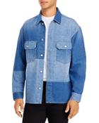 Frame Color Blocked Denim Shirt
