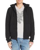 John Varvatos Star Usa Faux Shearling-lined Knit Hoodie