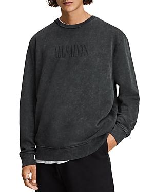 Allsaints Gallo X Printed Snow Wash Relaxed Fit Crewneck Sweatshirt