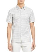 Theory Irving Dot Print Button Down Shirt