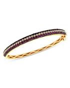 Bloomingdale's Ruby And Diamond Bangle Bracelet In 14k Yellow Gold - 100% Exclusive