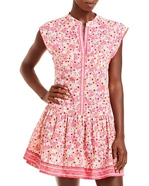 Poupette St. Barth Amora Drop Waist Mini Dress