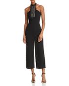 Yigal X Aqua Lace-inset Cropped Jumpsuit - 100% Exclusive