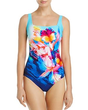 Gottex Hawaii Square Neck One Piece Swimsuit