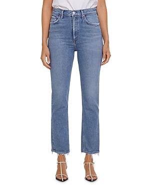Agolde Wilder Straight Ankle Jeans In Cascadia