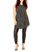 City Chic Lunch Date Striped Tunic
