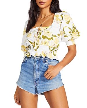 Bb Dakota X Steve Madden Sweet Memory Puff Sleeve Top