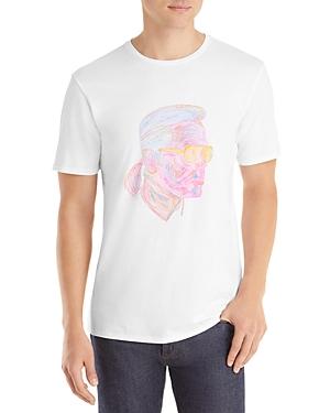 Karl Lagerfeld Paris Neon Sketch Graphic Tee