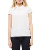 Ted Baker Embroidered Collar Top