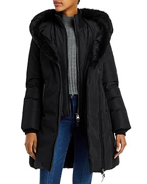 Mackage Kay Hooded Down Shearling Coat