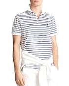 Polo Ralph Lauren Cotton Stretch Mesh Stripe Custom Slim Fit Polo Shirt