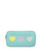 Stoney Clover Lane Embroidered Hearts Small Pouch