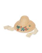 Lele Sadoughi Embroidered Straw Sun Hat