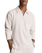 Reiss Oversized Quarter Zip Sweatshirt
