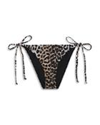 Ganni Printed Side Tie Bikini Bottom