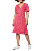 Leota Hayley Fit And Flare Wrap Dress