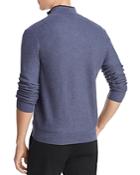 The Men's Store At Bloomingdale's Tipped Half-zip Textured Sweater - 100% Exclusive