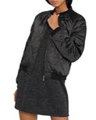 Sanctuary Quilted Satin Bomber Jacket