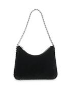 Stella Mccartney Falabella Velvet Zip Mini Shoulder Bag