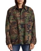 Hudson Camouflage Slim Fit Shirt Jacket
