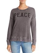 Sundry Peace High/low Sweatshirt