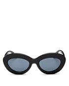 Le Specs Fluxus Round Sunglasses, 49mm