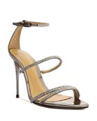 Alexandre Birman Lacy Embellished Strappy Heeled Sandals
