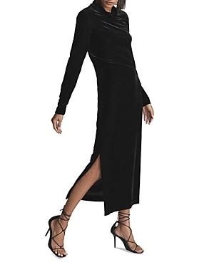 Reiss Martha Velvet Midi Dress