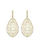 Hueb 18k Yellow Gold Estelar Openwork Diamond Drop Earrings