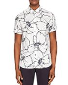 Ted Baker Andle Linear Floral Regular Fit Button-down Shirt