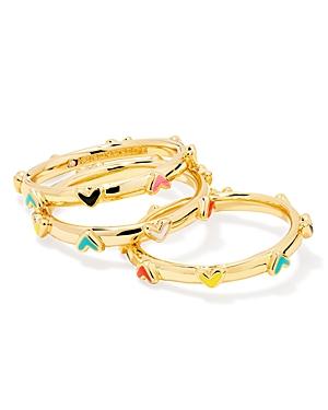 Kendra Scott Haven Heart Ring, Set Of 3