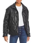Apparis Liliane Lightweight Faux Leather Puffer Jacket