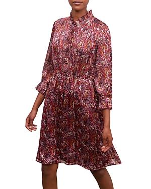 Gerard Darel Jada Ruffled Floral Print Dress
