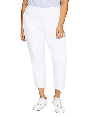 Sanctuary Curve Modern Standard Cropped Jeans In Malibu White