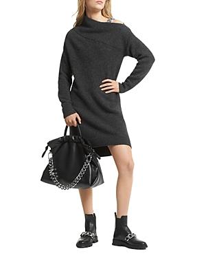 Michael Michael Kors Off-the-shoulder Chain Dress