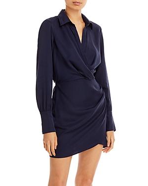 Aqua Collared Twist Dress - 100% Exclusive