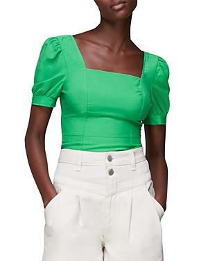 Whistles Puff Sleeve Square Neck Top