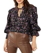 Free People Meant To Be Floral Print Smocked Top