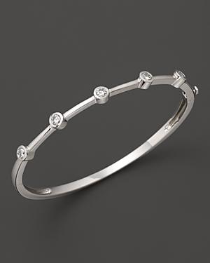 Diamond 5 Station Bangle In 14k White Gold, .60 Ct. T.w. - 100% Exclusive