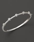 Diamond 5 Station Bangle In 14k White Gold, .60 Ct. T.w. - 100% Exclusive