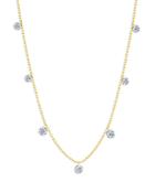 Graziela Gems 18k Yellow Gold Diamond Dangle Floating Statement Necklace, 18
