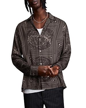 Allsaints Star Bandanna Button Front Shirt