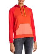 Mother The Square Color-block Hooded Sweatshirt